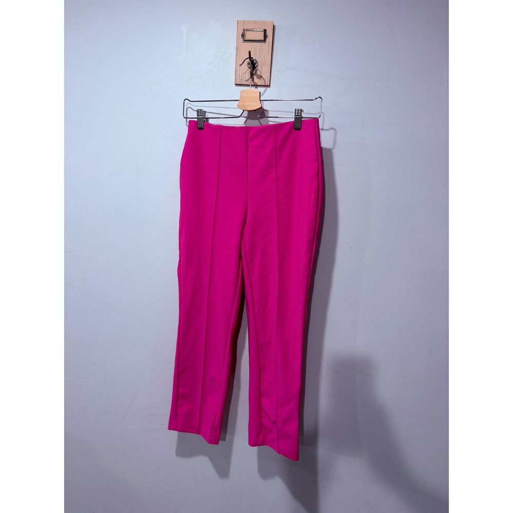 Jules & Leopold Hot Pink Pintuck Ankle Pants Womens Small CH25214P